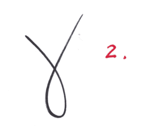 2. Now my ideogram has shown up inverted. When my ideogram for “biological/organic” comes out upside-down, it has come to mean that something is not going well for the biological/organic. In many cases, the target person was ill, or was experiencing an upset in his/her life.