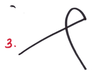 3. Occasionally, the “head” of the ideogram appears as though it has been cut in half. One side seems flat, or missing. In my sessions, this ideogram has proven to indicate that the person in question is either “missing his/her other half,” or is suffering from mental illness or retardation.