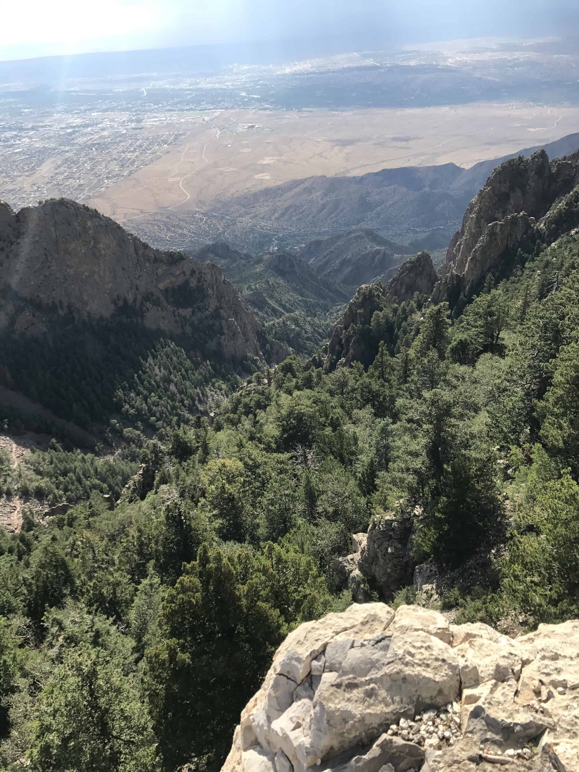 top view from mountain